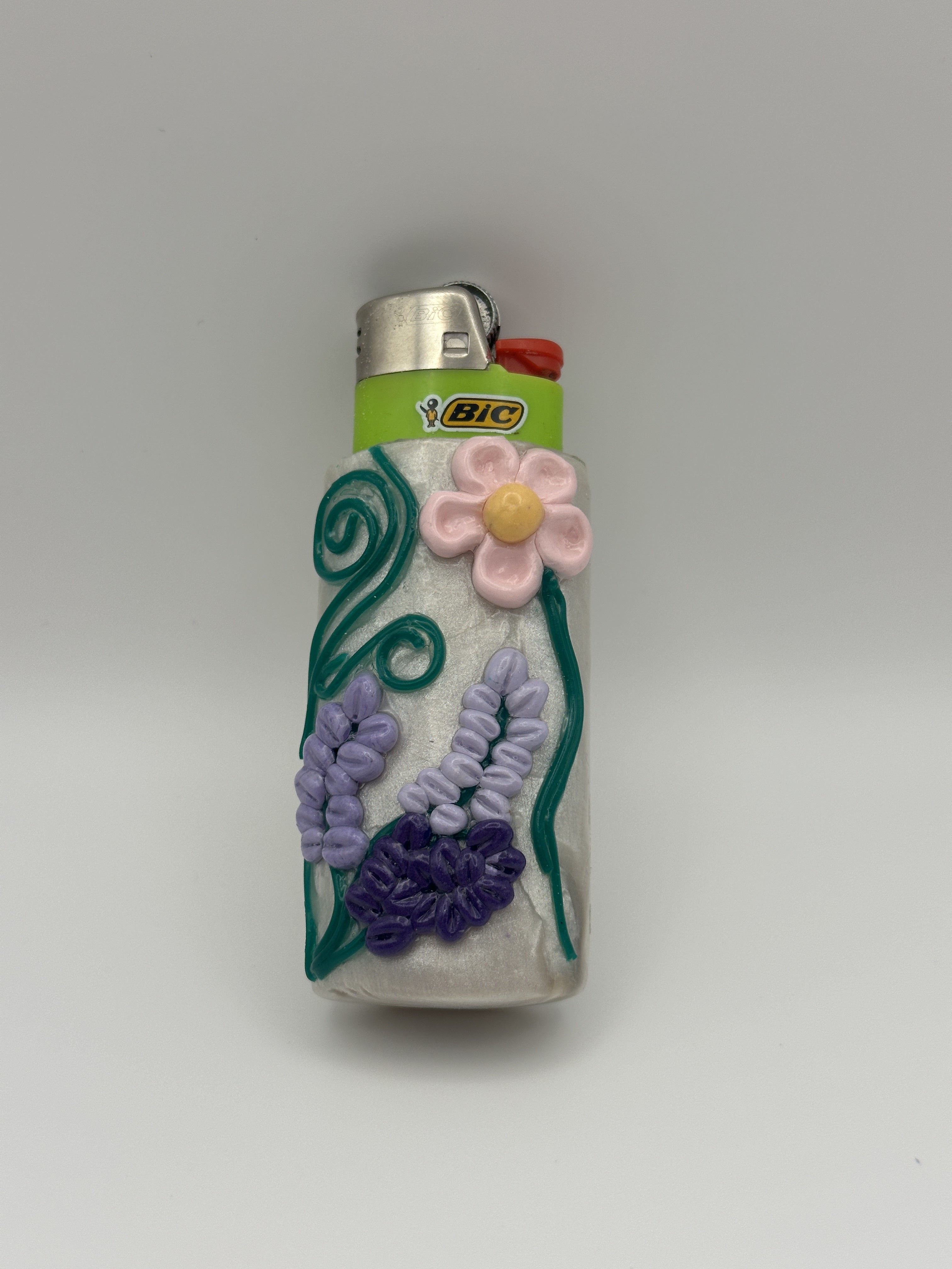 Floral and Lavendar Lighter Case