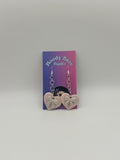 Heart - Bow Earrings in Pink