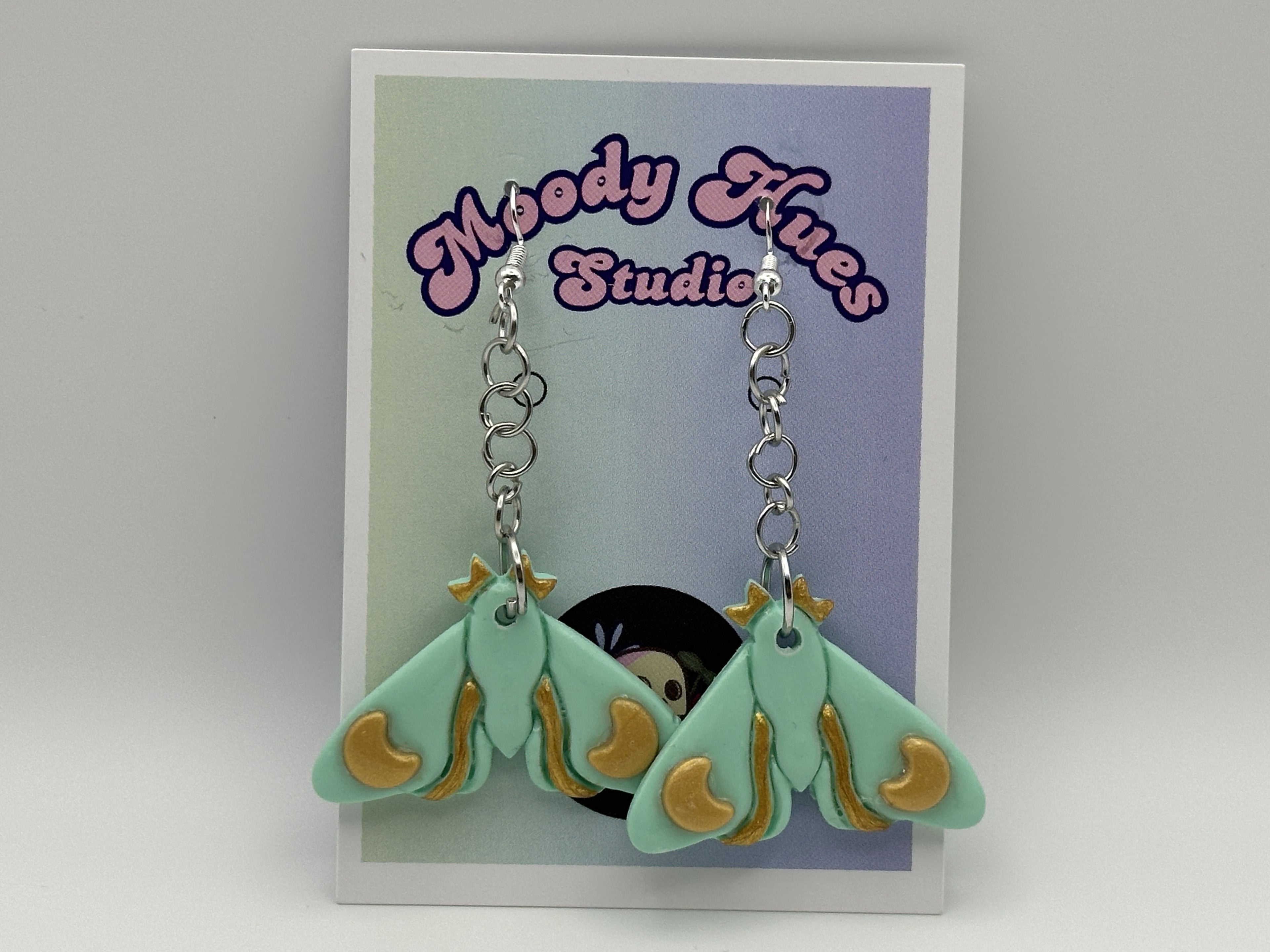 Luna Moth Earrings
