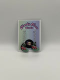 Faux Wood Moon with Mushroom Garden - Dangling Earrings