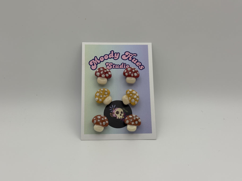 Mushroom Stud Pack - 70s Color Scheme